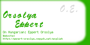 orsolya eppert business card